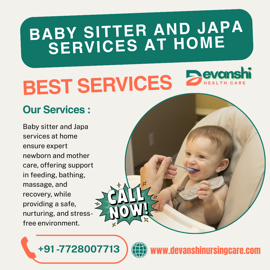 BABY SITTER AND JAPA SERVICES AT HOME IN VASUNDHARA GHAZIABAD