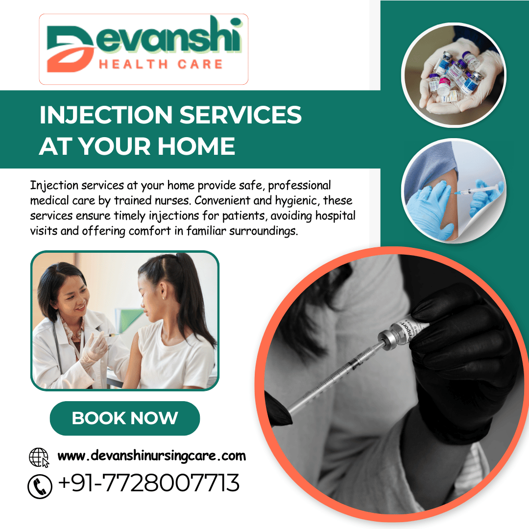 Injection Services at Your Home in Vasundhara Sector 12, Ghaziabad