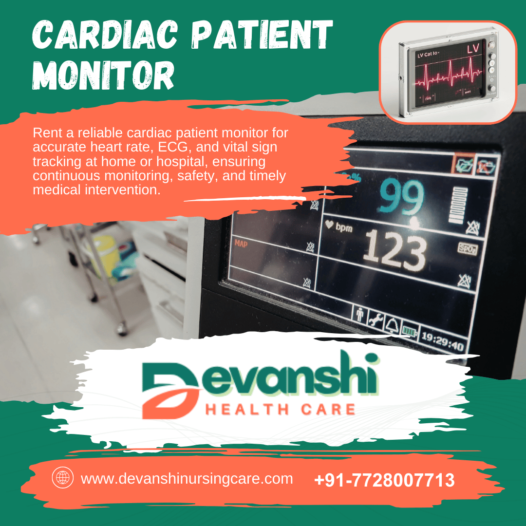 Cardiac Patient Monitor for Rent in Vasundhara Sector 1, 2 &amp; 3