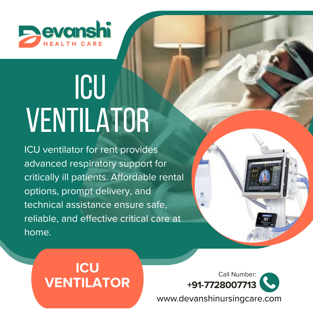 ICU Ventilator on Rent in Delhi NCR