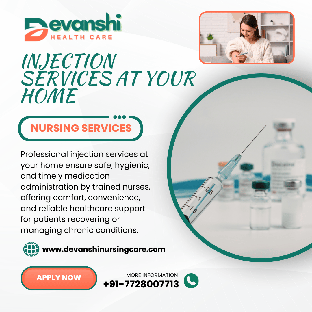 Injection Services at Your Home in Vasundhara Sector 1